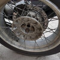 Motorradreinigung vorher 05 Felgen und Bremsen