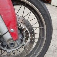 Motorradreinigung vorher 07 Vorderrad